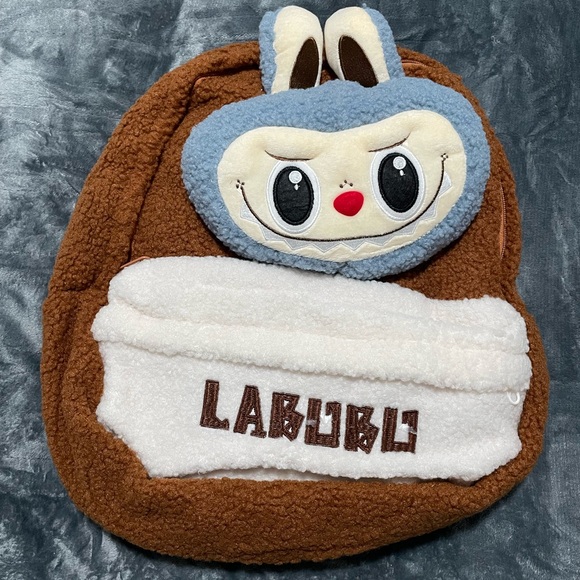 Brown and White Kids Backpack